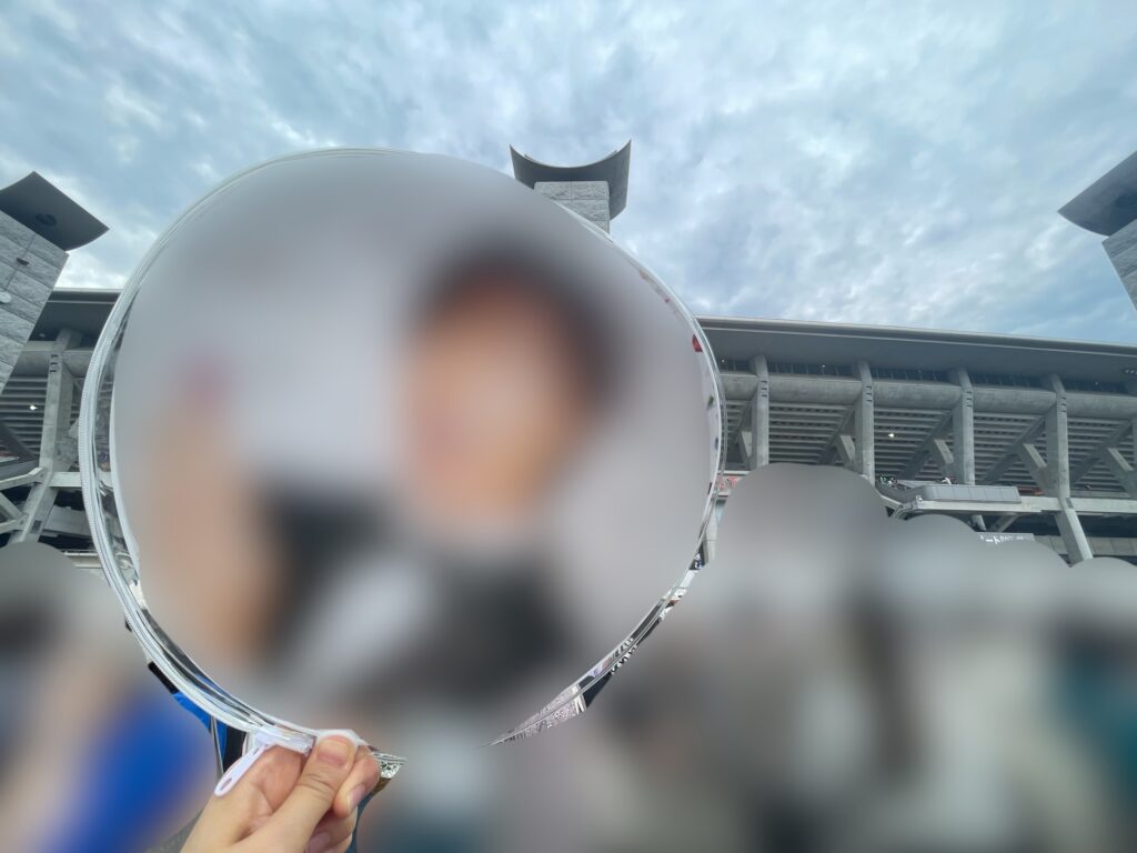 画像：日産スタジアムのライブ前に撮影した写真