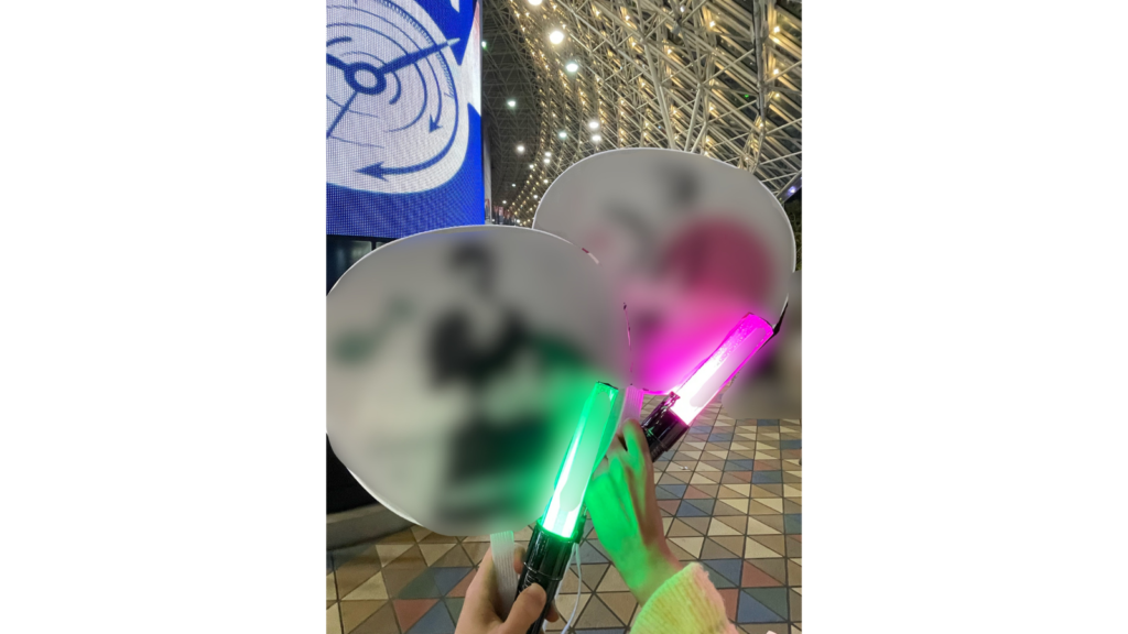 画像：友人同士でライブに参戦したときの写真