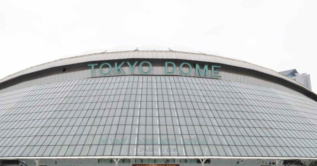 東京ドームの屋根の写真