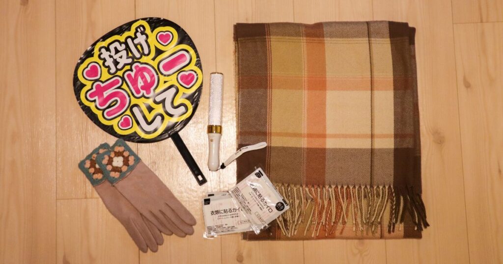 マフラー、カイロの写真