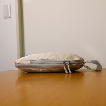 圧縮ポーチ使用後の写真