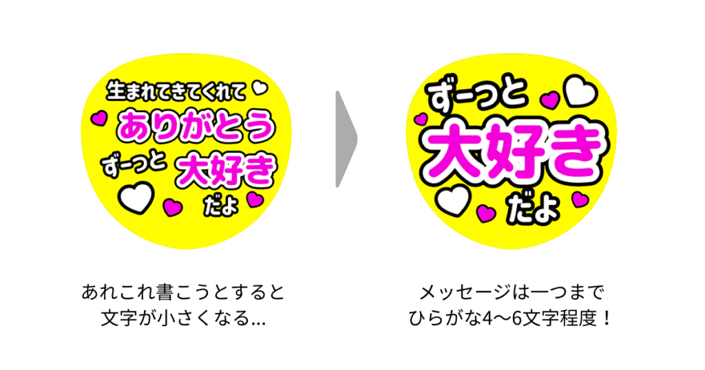 うちわデザインの成功例 / 失敗例