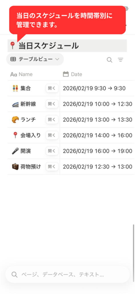 Notionテンプレートのイメージ